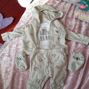 A bear matching outfit